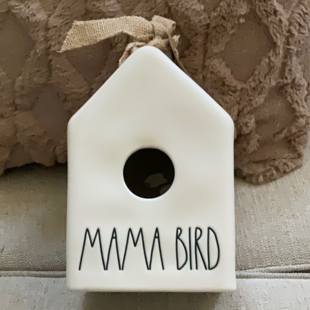 Rae Dunn Mama Bird birdhouse NWT